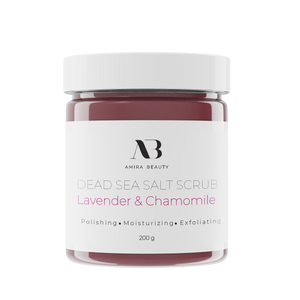 Dead Sea Salt Foaming Body Scrub - Lavender & Chamomile 7 oz