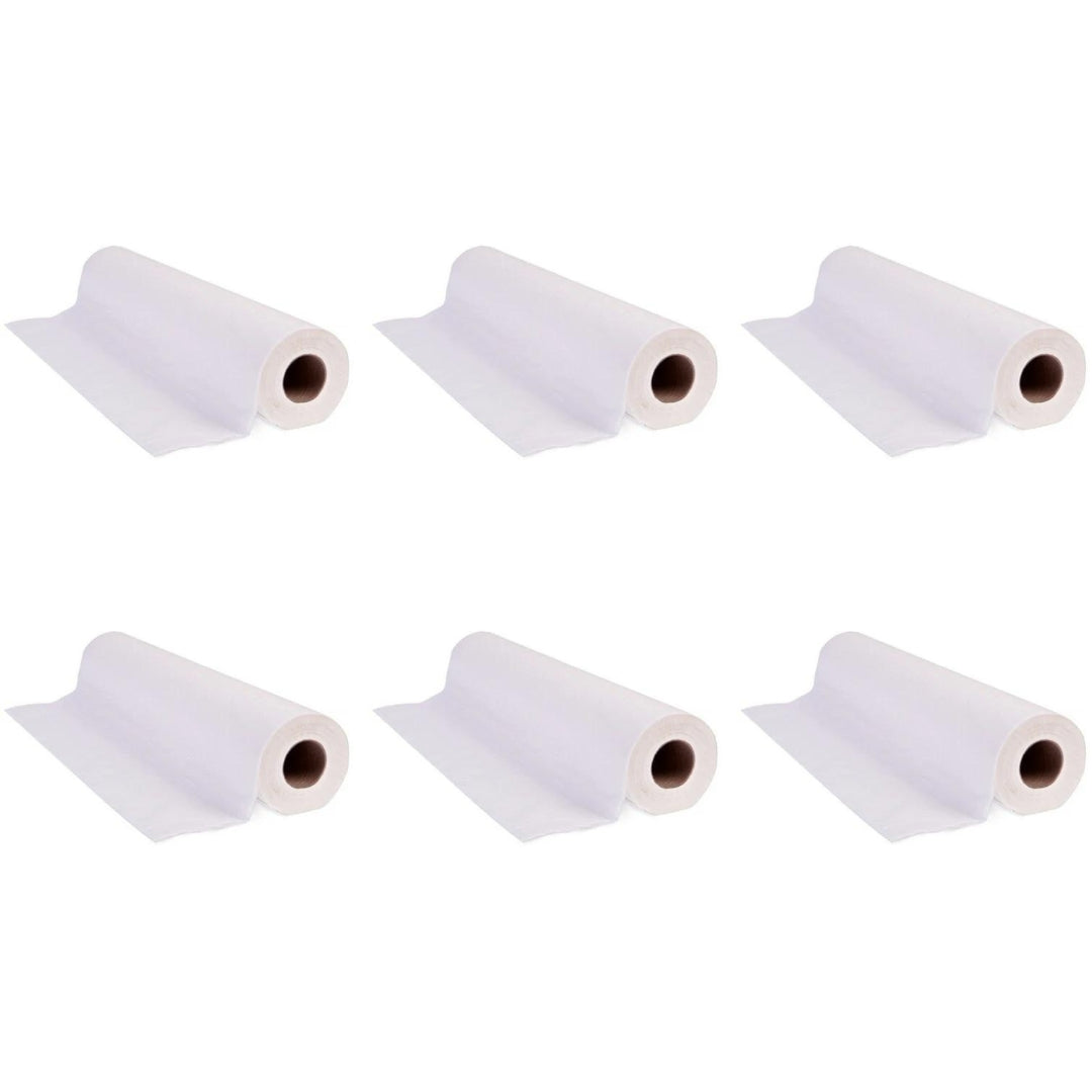Disposable Non-Woven Bed Sheet 31.5" X 70" 30 Gram Bed Roll (White)