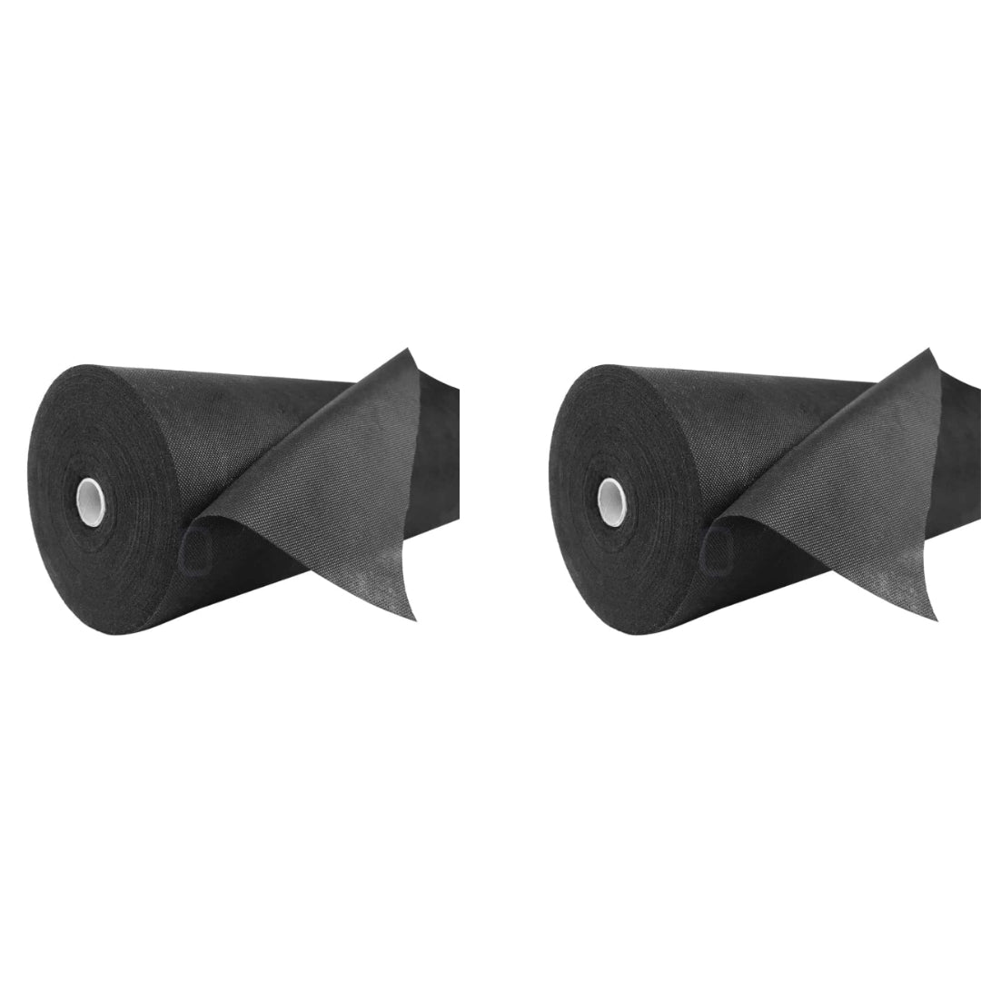 Disposable Non-Woven Bed Sheet 31.5" X 70" 30 Gram Bed Roll (Black)