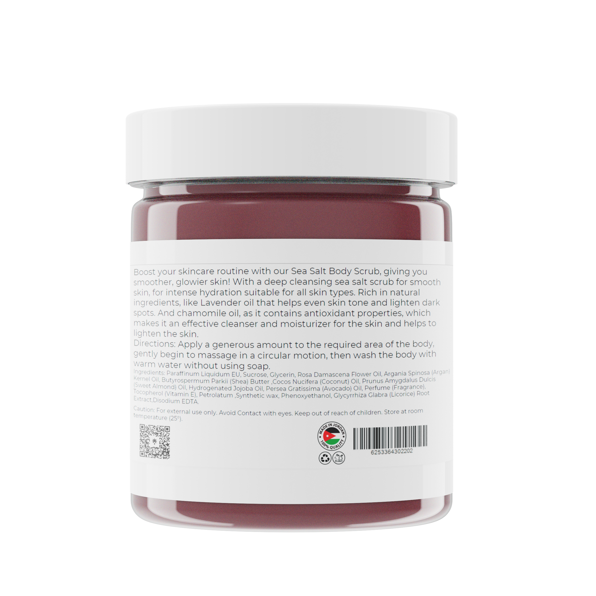 Dead Sea Salt Foaming Body Scrub - Lavender & Chamomile 7 oz